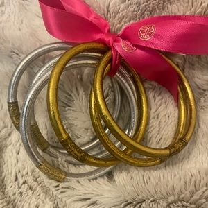 Authentic Buddah Girl bracelets. 3gold and 3 silver all size medium